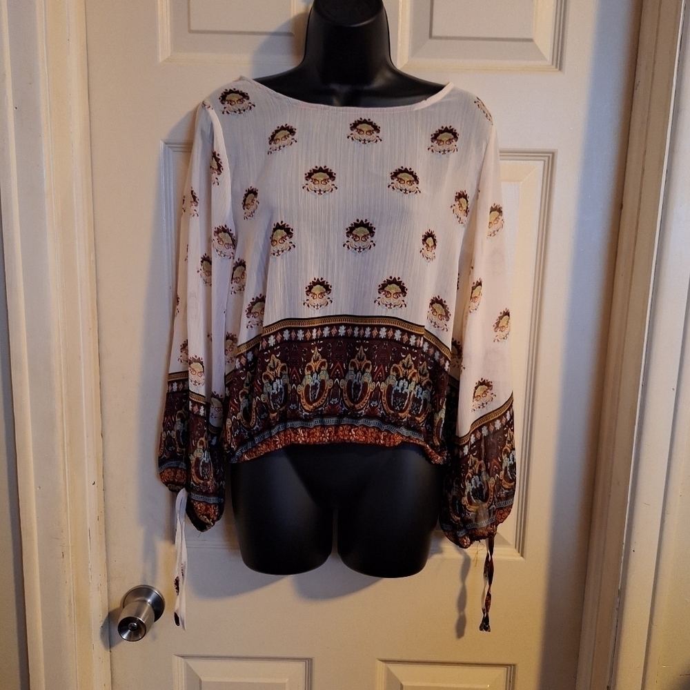 GB sheer blouse size medium